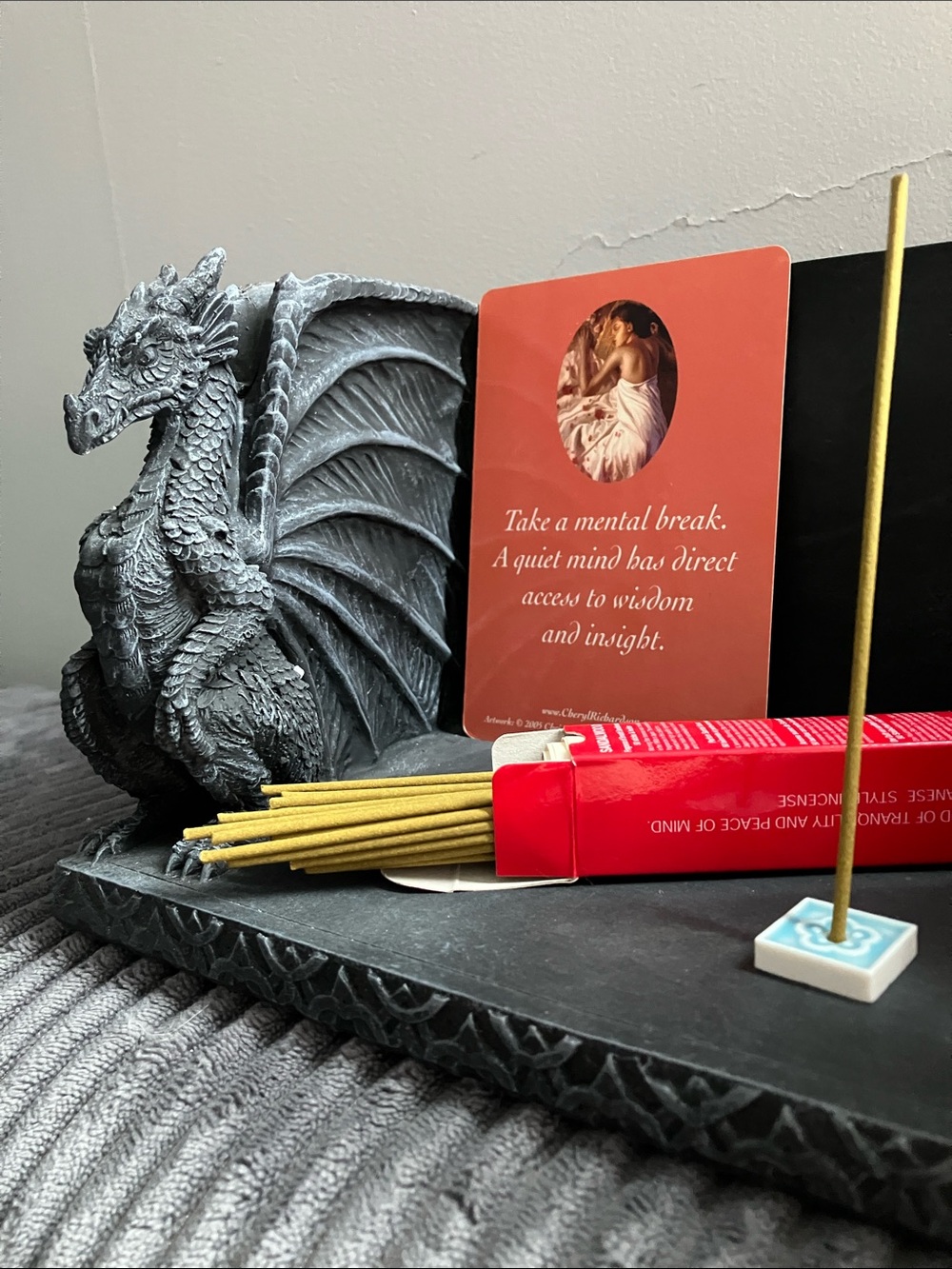 10/$10 Morning Star Sandalwood Incense with Floral Mini Holder